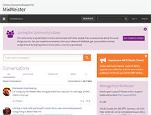 Tablet Screenshot of community.mixmeister.com
